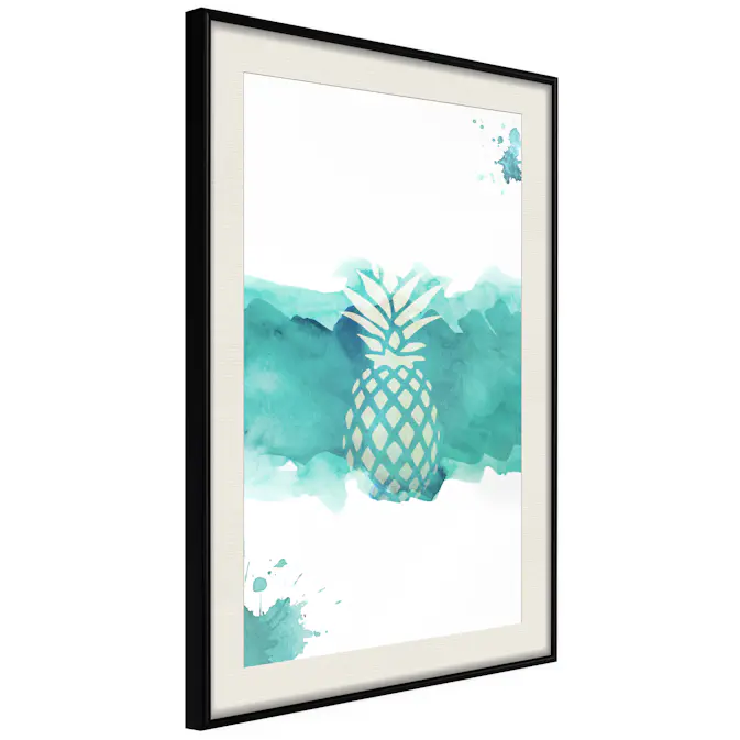 Poster Artgeist Affisch Pineapple in Watercolours