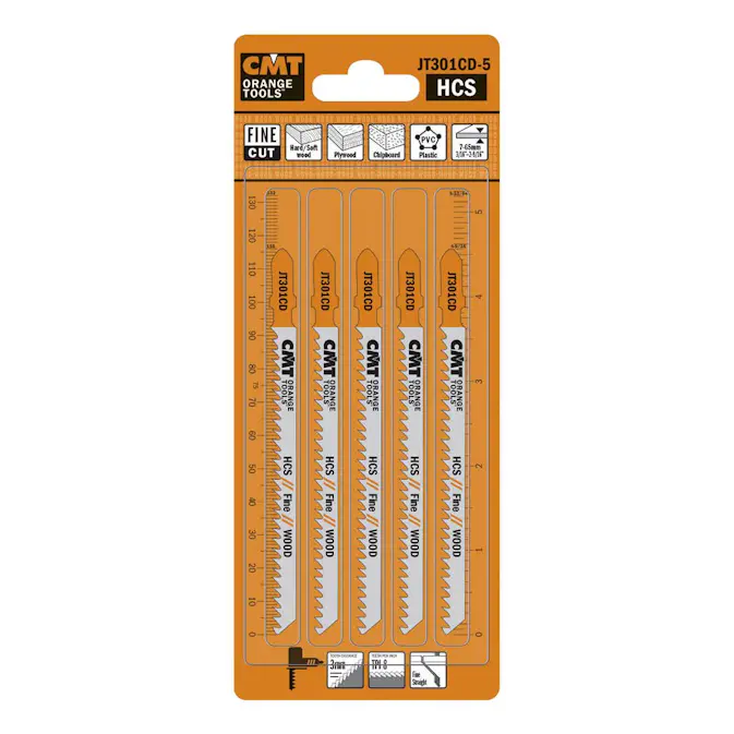 Sticksågblad CMT Orange Tools Trä 90mm HCS Fine 5 st