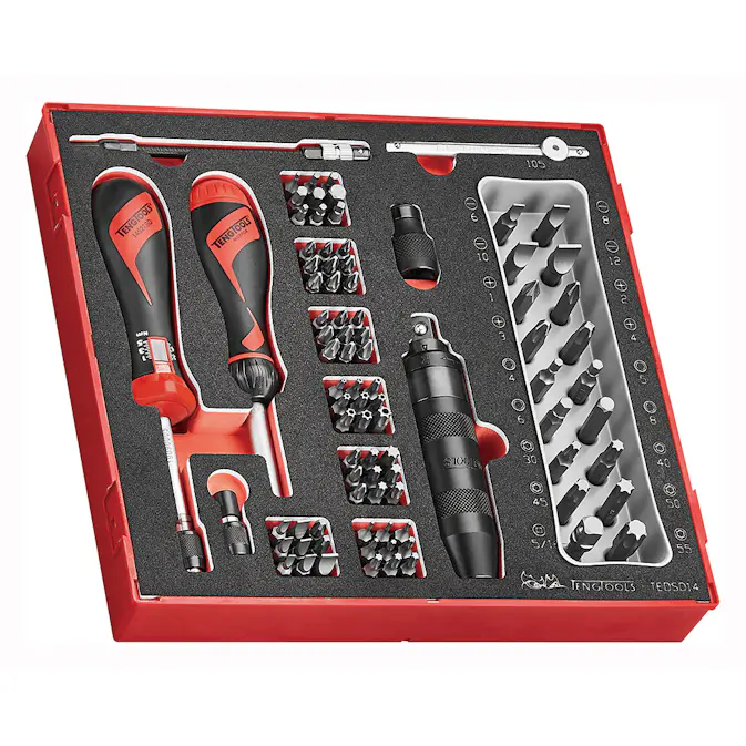 Momentskruvmejselsats Teng Tools TEDSD14 95-delar