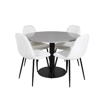 Matgrupp Venture Home Roxanna med 4 Pooya Stolar Runt