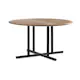 Utebord Comfort Garden Lines Runt 140 cm Akacia/Svart