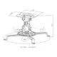 Projektorfäste LogiLink Universal 150 mm