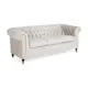 3-sitssoffa Manor House Chesterfield Deluxe Sammet