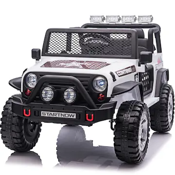 Elbil Nordic Play Offroader 12V7AH EVA hjul vit