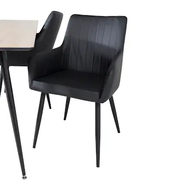 Matgrupp Venture Home Silar Ø120 cm med 4st Comfort Matstolar