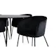 Matgrupp Venture Home Silvia med 4 Bergen Stolar Sammet