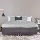 Ställbar Kontinentalsäng Venture Home Vansbro 180x200 Mörkgrå Sammet