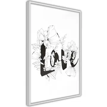Poster Artgeist Affisch Love With Flowers
