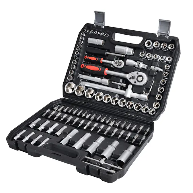 Verktygslåda Timco Sats Med Hylsor 108 Delar