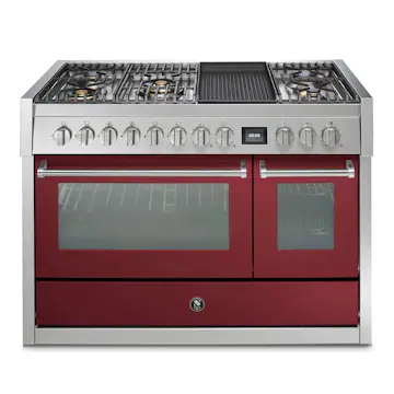 Gasolspis Steel Genesi Combi-Steam 120 cm med Två Ugnar