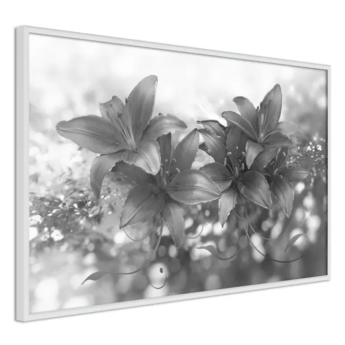 Poster Artgeist Affisch Silver Bouquet