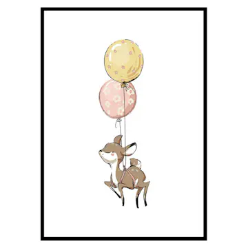 Poster Gallerix Animals And Balloons No5