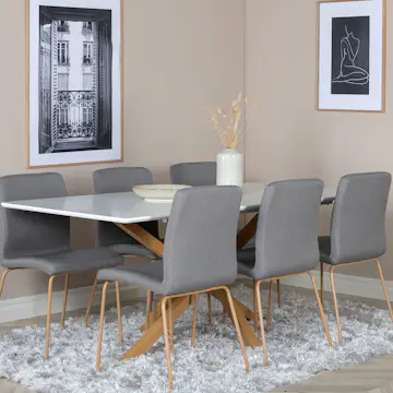 Matgrupp Venture Home Piazza med 6 Mace stolar