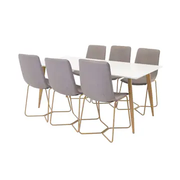 Matgrupp Venture Home Polar med 6st X Stolar