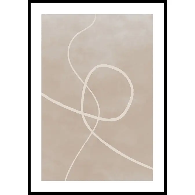 Poster Gallerix Line Art Inverted No2