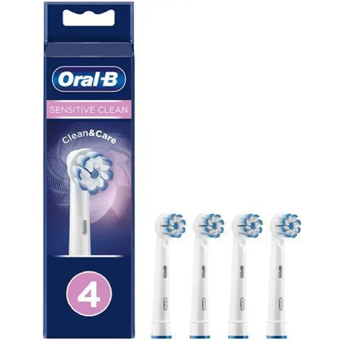 Borsthuvud Oral-B Sensitive Clean & Care 4 st