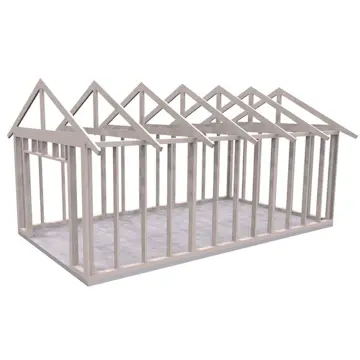 Attefallsstomme Byggstommar 27 grader 7200x3940 mm