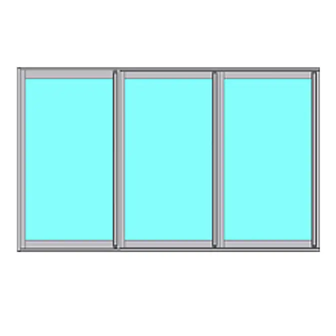 Skjutbart Fönsterparti Novoroom Ultra+ 3-Delat