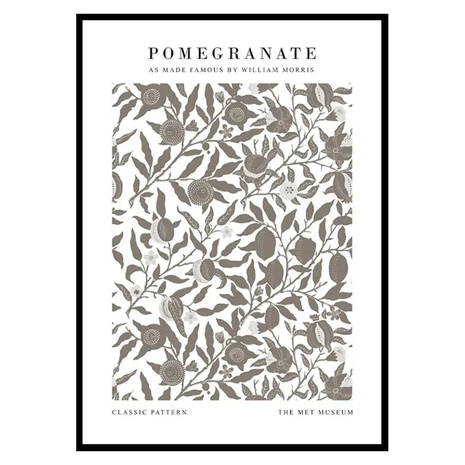 Poster Gallerix William Morris Pomegranate