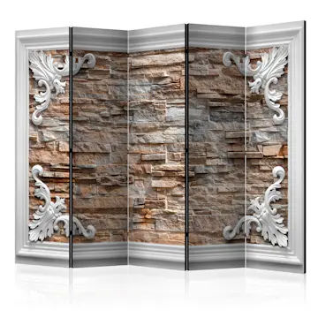 Rumsavdelare Skärmvägg Arkiio Brick In The Frame Brown II 225x172 cm