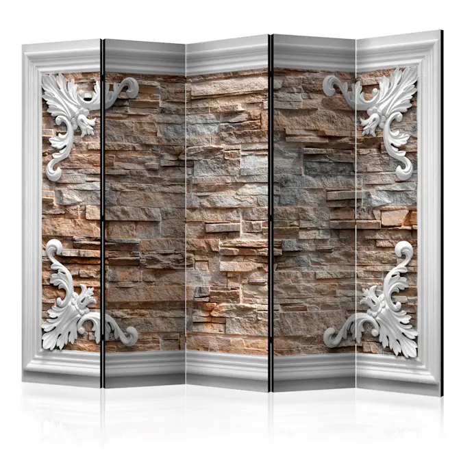 Rumsavdelare Skärmvägg Arkiio Brick In The Frame Brown II 225x172 cm