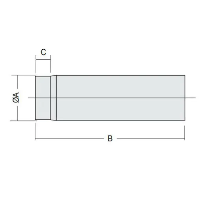 Rör Kaminexperten 1000 mm 150