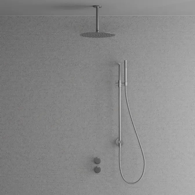 Takduschset Scandtap Steel Harmonized 5Z för Inbyggnad