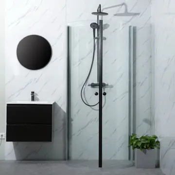 Duschhörn Bathlife Mitt Svart