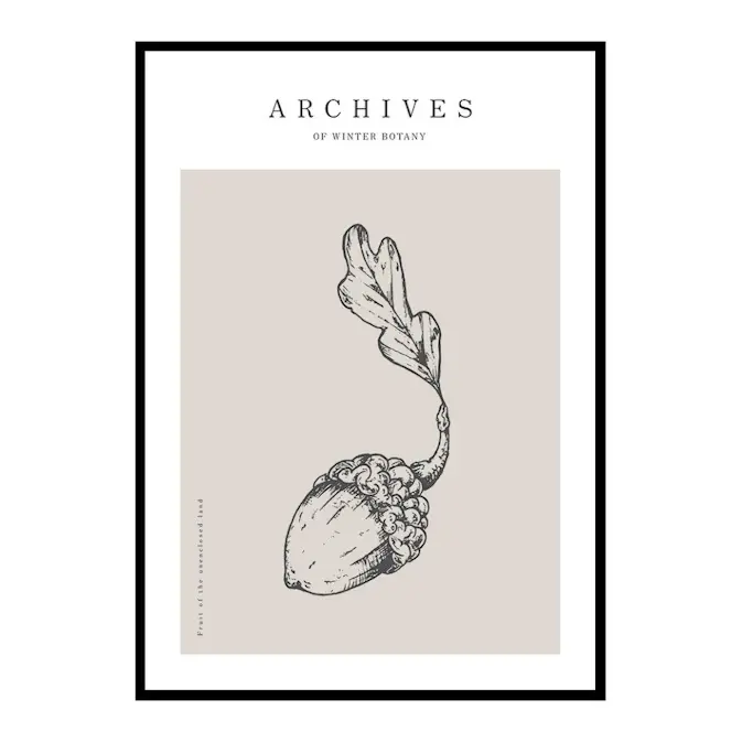 Poster Gallerix Winter Botany No1