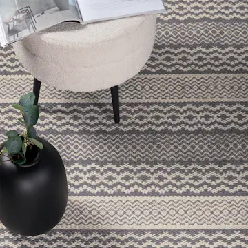 Handvävd Matta Venture Home Sishu Rund Ull