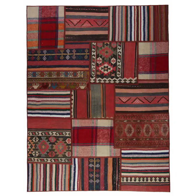 Persisk Patchworkmatta Arkiio 751584 Flerfärgad 156x205