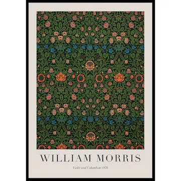 Poster Gallerix William Morris Violet And Columbine 1876
