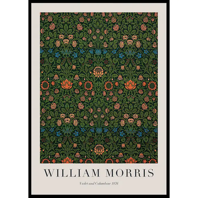 Poster Gallerix William Morris Violet And Columbine 1876