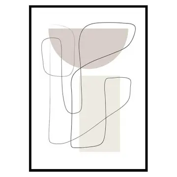 Poster Gallerix Art des Lignes No2