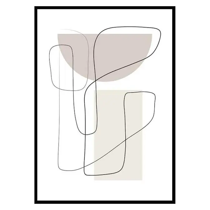 Poster Gallerix Art des Lignes No2