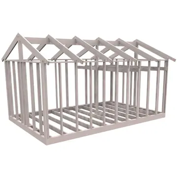 Attefallsstomme Byggstommar 22 grader Med Loft 6000x3940 mm Färdiga Sektioner