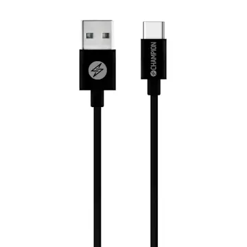 USB-A Champion till USB-C Kabel 3m Svart