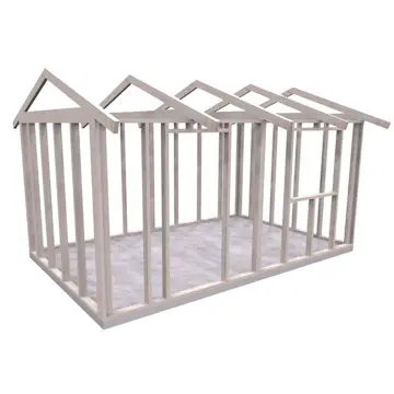 Friggebodsstomme Byggstommar 19 grader 4800x3000 mm Färdiga Sektioner