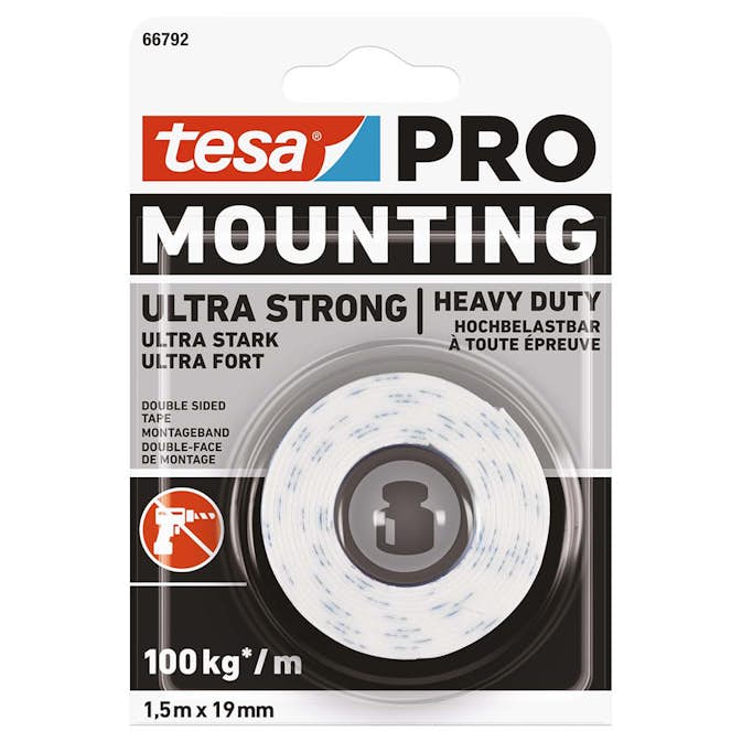 Monteringstejp Tesa Pro ULT Strong 19 mm