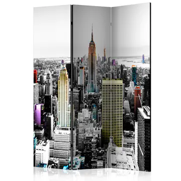 Rumsavdelare Skärmvägg Arkiio Iridescent Skyscrapers 135x172 cm