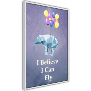 Poster Artgeist Affisch Flying Elephant
