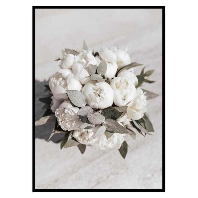Poster Gallerix White Peonies