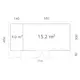 Stuga Palmako Aurelia 20,1 m² (inv. 19,2 m²)