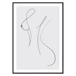 Poster Gallerix Curved Lines No1