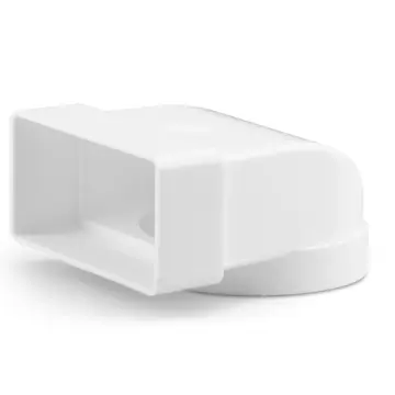 Böj Fresh 90° Rekt/Cirk 110x54 mm Plast
