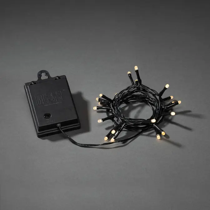 Ljusslinga Gnosjö Konstsmide Varmvita LED Frostad