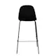 Barstol Venture Home Polar Svart Sammet/Metall med Ryggstöd 2 st