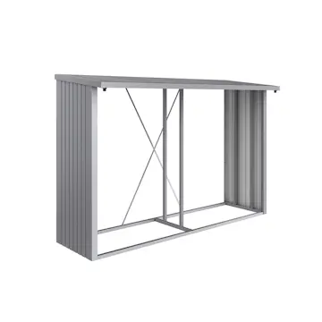 Vedförråd Biohort Woodstock 300 Metallic Silver