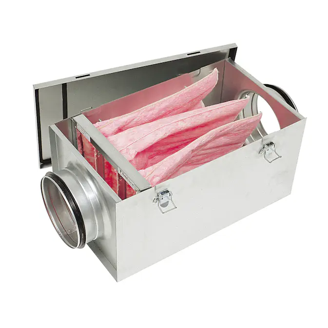 Filterlåda Östberg Flf 100 Inkl F7 Filter Samt 2st Tryckuttag