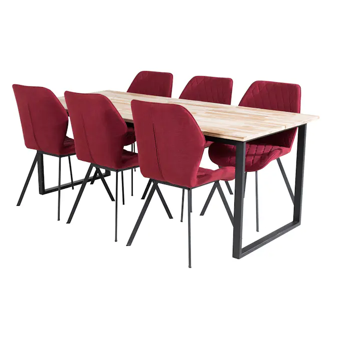 Matgrupp Venture Home Cirebon med 6 Gemma Stolar